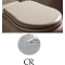 Сиденье для унитаза с микролифтом белый/хром Kerasan Retro 108801 - 1