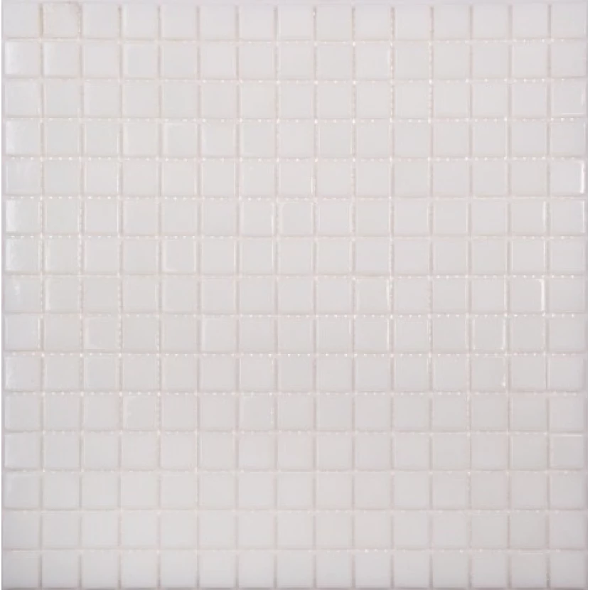 Стеклянная плитка мозаика GP02 стекло белый (сетка)(2,0*2,0*4) 32,7*32,7
