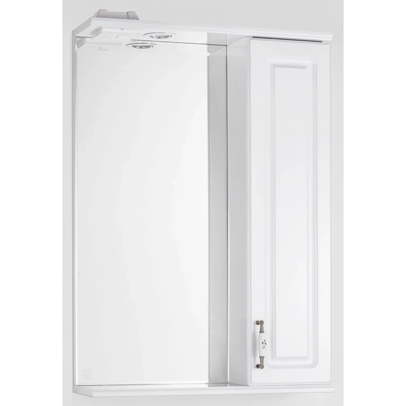 Зеркальный шкаф 55x83 см белый глянец Style Line Олеандр-2 ЛС-00000049