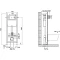 Комплект подвесной унитаз Ideal Standard Tesi Aquablade T007901 + T352701 + система инсталляции Jacob Delafon E33131RU-NF + E20859-CP-MTC - 9