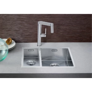 Изображение товара кухонная мойка blanco zerox 340/180-if infino зеркальная полированная сталь 521612