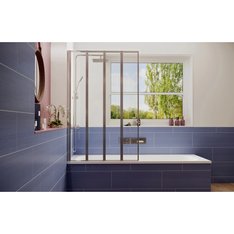 Шторка для ванны 100 см Ambassador Bath Screens 16041111L прозрачное