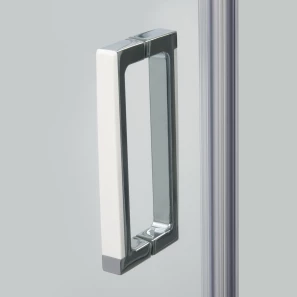 Изображение товара душевая дверь распашная 120 см прозрачное стекло wasserkraft aller 10h05lwhite