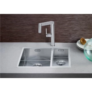 Изображение товара кухонная мойка blanco zerox 340/180-if infino зеркальная полированная сталь 521611