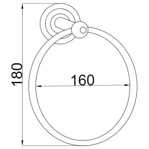 Изображение товара кольцо для полотенец boheme brillante 10434