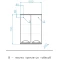 Шкаф двустворчатый подвесной 50x70 см белый глянец Style Line Жасмин ЛС-00000643 - 4