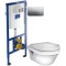 Комплект подвесной унитаз Gustavsberg Hygienic Flush 5G84HR01 + система инсталляции Villeroy & Boch 92246100 + 92249061 - 1