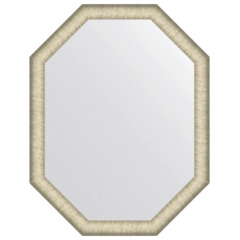 Зеркало 60x80 см брашированное серебро Evoform Octagon BY 7426