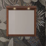 Зеркало 78x78 см светлый орех Opadiris Мираж