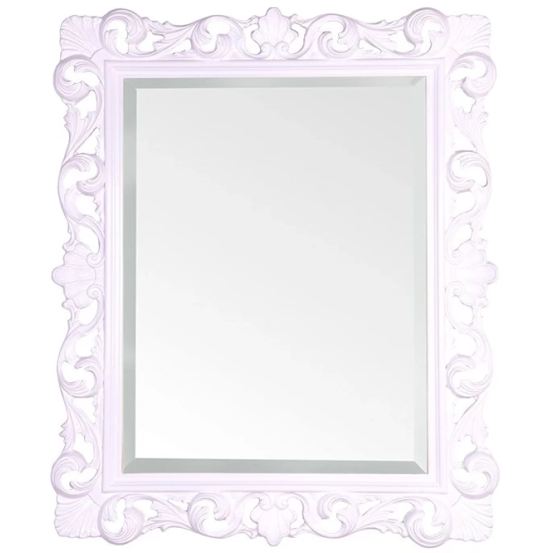 Зеркало 85x100 см белый глянец Tiffany World TW03845bilucido
