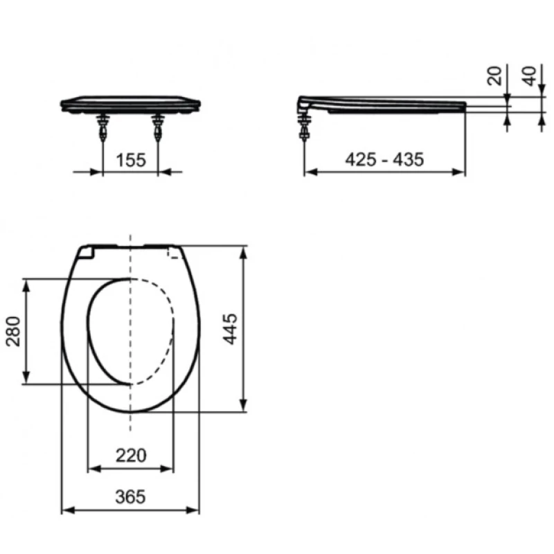 Комплект подвесной унитаз K881201 + система инсталляции E233267 Ideal Standard Prosys Eurovit W660101