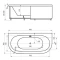 Акриловая гидромассажная ванна 190x90 см пневматическое управление плоские форсунки Aquatek Морфей - 6
