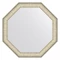 Зеркало 55x55 см брашированное серебро Evoform Octagon BY 7428 - 1