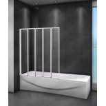 Изображение товара шторка для ванны 120 см cezares relax-v-5-120/140-c-bi прозрачное