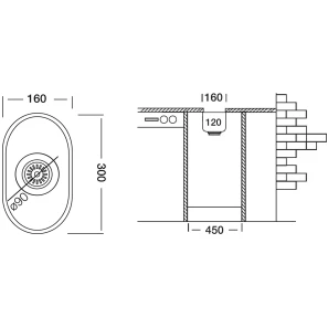 Изображение товара кухонная мойка полированная сталь ukinox модерн mop160.300 -g-8c
