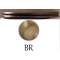 Сиденье для унитаза орех/бронза Kerasan Retro 109340noc/br - 1