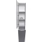 Пенал напольный серый матовый с бельевой корзиной L Style Line Бергамо СС-00002327 - 3