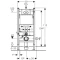 Комплект подвесной унитаз Villeroy & Boch Venticello 4611RSR1 + система инсталляции Geberit 458.124.21.1 - 6