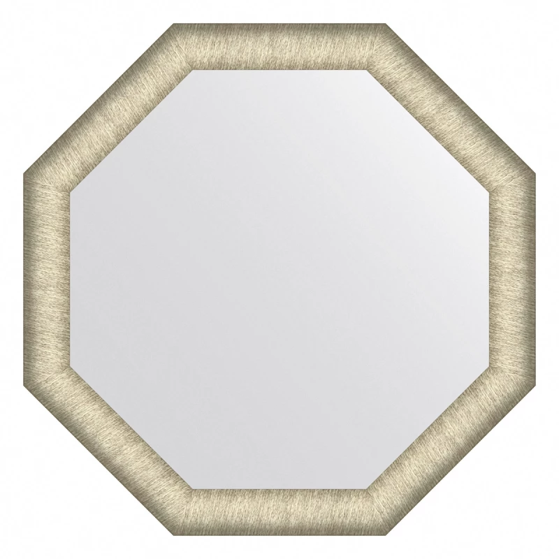 Зеркало 65x65 см брашированное серебро Evoform Octagon BY 7429