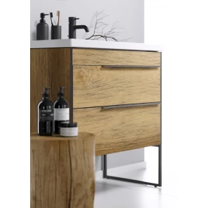 Изображение товара комплект мебели дуб балтийский 81 см aqwella fargo frg0108db + 4640021064733 + rm0208blk