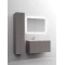 Комплект мебели серый матовый 101 см Sancos Snob T SNT100LSM + CN7014 + CI1000 - 2