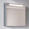 Зеркальный шкаф 60x75 см дымчато-коричневый глянец Verona Susan SU600LG90 - 1