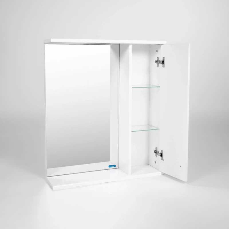 Зеркальный шкаф 60x70 см белый R Viant Вена VVEN60-ZSHR