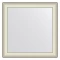 Зеркало 78x78 см белая кожа с хромом Evoform Definite BY 7632 - 1
