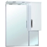 Изображение товара зеркальный шкаф 65x100 см белый глянец r bellezza лагуна 4612110001011