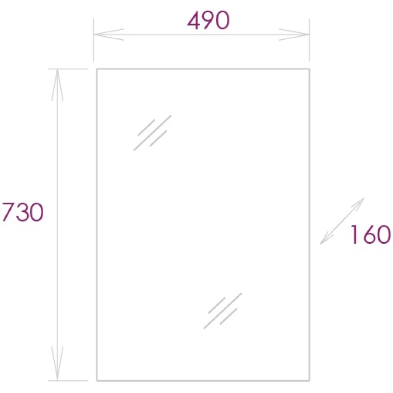 Комплект мебели белый глянец 50,6 см Onika Ирис 105018 + 1WH302128 + 205014