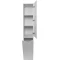 Пенал напольный белый матовый с бельевой корзиной R Style Line Бергамо СС-00002329 - 3