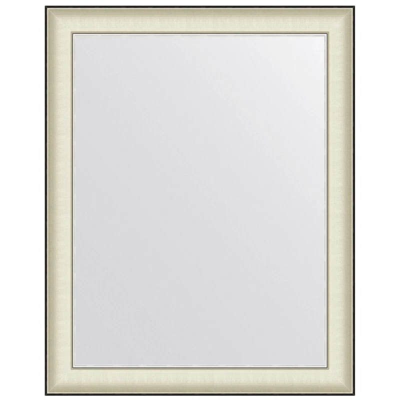 Зеркало 78x98 см белая кожа с хромом Evoform Definite BY 7633