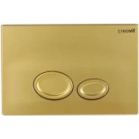 Изображение товара смывная клавиша золотой матовый creavit drop gp200600