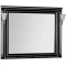 Зеркало 120x96,3 см черный серебряная патина Aquanet Паола 00181767 - 1