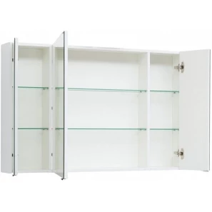 Изображение товара зеркальный шкаф 116x75 см белый глянец aquanet остин 00203926