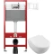 Комплект подвесной унитаз Villeroy & Boch Subway 2.0 5614R201 + система инсталляции Tece 9400413 - 1