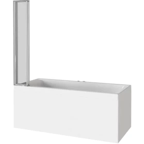 Изображение товара шторка для ванны 100 см good door screen gr4-100-c-ch прозрачное
