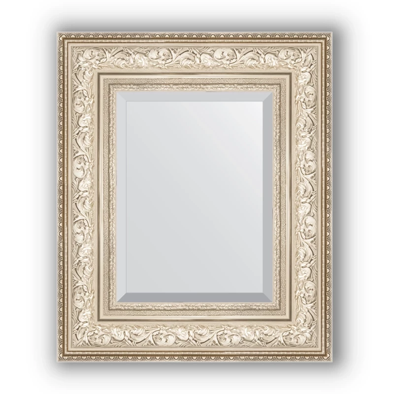 Зеркало 50x60 см виньетка серебро Evoform Exclusive BY 3374