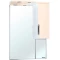 Зеркальный шкаф 65x100 см бежевый глянец/белый глянец R Bellezza Лагуна 4612110001073 - 1