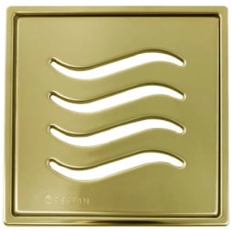 Душевой трап 144x144/50 мм золотой Pestan Confluo Standard Tide Mask Gold 3 13000142
