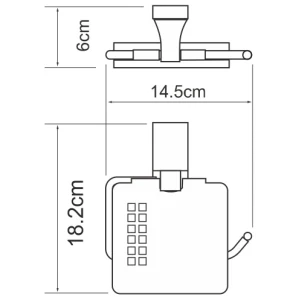 Изображение товара держатель туалетной бумаги wasserkraft abens k-3225