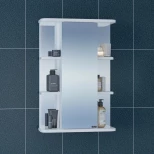 Изображение товара зеркальный шкаф 50x70,5 см белый глянец санта герда 101017