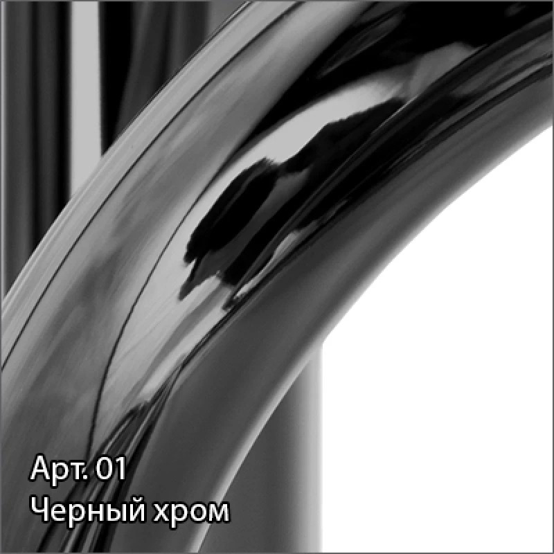 Полотенцесушитель водяной 800x500 черный хром Сунержа Ажур 01-0255-8050