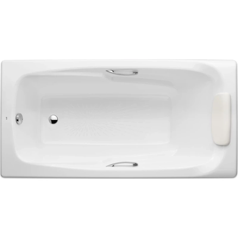 Чугунная ванна 170x85 см с противоскользящим покрытием Roca Ming SET/2302G000R/291120001/150412330