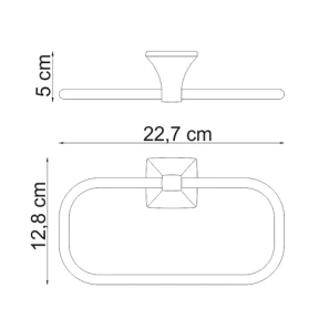 Изображение товара кольцо для полотенец wasserkraft wern к-2560