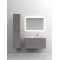Комплект мебели серый матовый 101 см Sancos Snob T SNT100RSM + CN7015 + CI1000 - 1