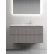 Комплект мебели серый матовый 101 см Sancos Snob T SNT100RSM + CN7015 + CI1000 - 3