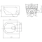 Комплект подвесной унитаз SSWW CT2038BLACK + система инсталляции Geberit 111.300.00.5 - 7