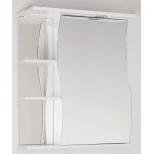 Изображение товара зеркальный шкаф 60x73 см белый глянец style line волна лс-00000121