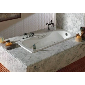 Изображение товара чугунная ванна 150x75 см с противоскользящим покрытием roca malibu set/2315g000r/526803010/150412330